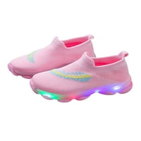 Patike za dječake za dječake Djevojke školske cipele Modne pješačke tenisice cipele na tenisima ružičasta 9c