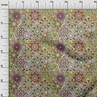 Onuone svilena tabby tamna maslina zelena tkanina marokanski mozaik cvjetni šivaći zanatske projekte
