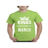 - Muška majica kratki rukav - rođendanski poklon kraljevi rođeni su u martu