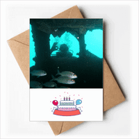 Ocean Ribe Ronjenje Ljudi prirode Slika Sretne rođendan čestitke Koverte prazne