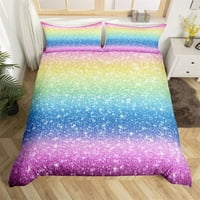 Šareni sjajni prekrivač čarobne maštanske posteljine set za posteljinu od mikrofiberA iz Sanjaka Dreamy