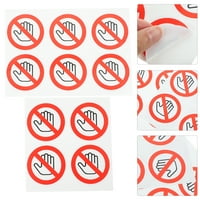 Ne dodirnite naljepnicu Ne koristite ručni znakovi samoljepljivim naljepnicama bez dodirnog znaka