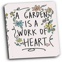 Vrt je djelo galerije srca umotane rastegnute platno