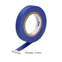 Uxcell širina dugačka gusta PVC izolacijska traka Plava računa