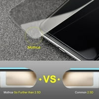Mothca Matte zaslon za iPhone XR iPhone Atlis-sjaj i protiv prstenastim kaljenim staklom Clear Film Case Friendly 3D Touch Jednostavno instalirajte mjehurić Besplatno za iPhone XR iPhone 11-glatki kao svil