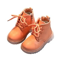 Sprifallbaby Girls Boys Martin Boots, modni bočni patentni patentni patentni zatvarač PU kožne vodootporne gležnjače