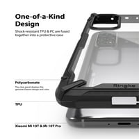 Rinke Fusion - Kompatibilan sa Xiaomi mi 10t 5g mi 10t Pro 5G, transparentan tvrdi stražnji udarni udarni