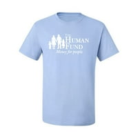 Ljudski fond za ljude pop kulturu muške grafičke majice, svijetloplava, 4xl