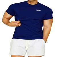 Nevevnena muška ljetna majica kratkih rukava okrugla vrata slova Ispis Jumper vrhovi muške casual bluza