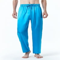 Avamo muškarci Lounge Pant elastični struk Pajama hlače ravno za spavanje za spavanje mens običan PJ
