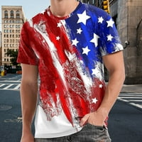 Muška majica Dan neovisnosti Američka zastava Ispis košulje s kratkim rukavima