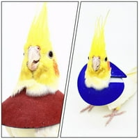 Hemoton Parrot zaštitni ovratnik konus ptice protiv ogrebotine ovratnik crveno plava