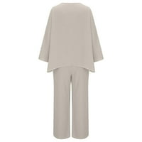 Aurouralna ženska odjeća za čišćenje ženskog okrugla vrata ovratnik dugih rukava pulover dugih rukava + hlače set pantalona