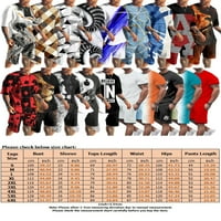 Leuncero Boys TrackSit Set Ljeto ugrađene fitnes dva pilica Big i visoka majica i kratke hlače i majica