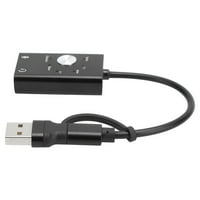 Audio adapter, tip-c do audio zvučne kartice mala 3D audio tehnologija u multifunkcijskoj za OS V9.