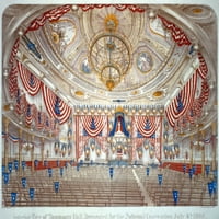 New York City. Pogled na unutrašnjost Tammany Hall History