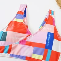Puawkoer visoke strukne najlonske boje podudaranja split kupaćim kostimu za žene kupaće kostime za žene