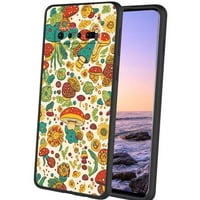 Retro-hippie-gljiva futrola za telefon, deginirana za Samsung Galaxy S10 + Plus Case Muškarci, Fleksibilni silikonski udarni kofer za Samsung Galaxy S10 + Plus
