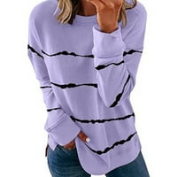 Ženske vrhove Jesen Modni ženski dugi rukav ljetni ispis labavi bluza Plus veličine za žene slatke vrhove tanqike m