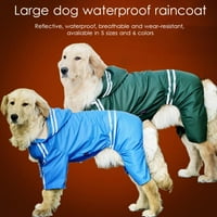 Pas kabanica, modna lagana kućna ljubimska odjeća za kišu, podesiva kućna ljubimac Vodootporna jakna,