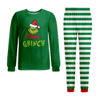 Plastirani božićni pidžami žene organske pamučne jammies crtani flanel pidžama veličine djece i djece i puno odraslih, onaj, uniseks