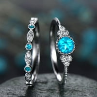 Toyfunny ženski modni dijamantni prsten sa par nakita veličine 5-10