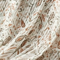 Musuos Weined Midi suknja Elastična struka cvjetne tačke perjemska suknja