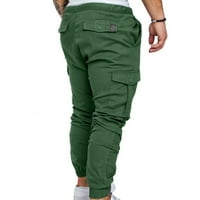 Teen Muškarci Multi džepni kombinezoni Sport Jogger Hlače HIP hop hlače Ležerne pantalone za rad