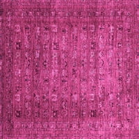 Ahgly Company u zatvorenom kvadratu Sažetak ružičaste moderne prostirke, 4 'kvadrat
