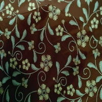Onuone pamučne svilene tkanine i cvjetno umjetničko otisnuto tkaninsko dvorište široko