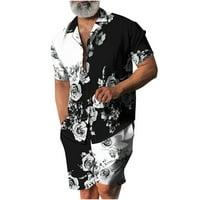 Muški trendovi Elastični struk čipke plivanja Hawaii Tropical Print Thats Board Hotchas Shortdown Dugme Majica Kupanje Tužba za odmor Hlače za odmor Ljetne kupaće