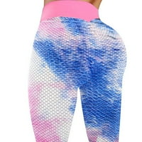 Gambers visokog struka za žene Žene Tie-Dye Stretch Yoga Tajice Fitness Trčanje teretane Sportske aktivne hlače