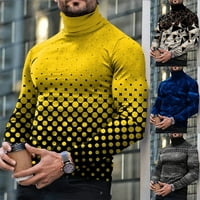 Muškarci Turtleneck Dugi rukav Slim Fit Pulover džemper T-majica