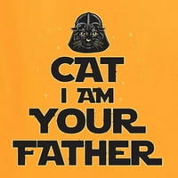 Mačka Ja sam vaš otac mačji ljubavnik Ženska grafička majica, zlato, x