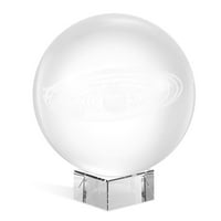 Crystal Ball Ornament 3D solarni sistem planete Obriši obrazovni model lopte sa bazom