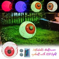 Matoen 24 LED Halloween Dekoracije Eyeball AERAT SVJETLO Uređenje za dom za unutarnju vanjsku pomoćnu vješticu potrepštine za zabavu Vrtni dvorište ukras