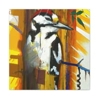 Downy Woodpecker Sanjati - Platno