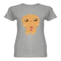 Majica sa sretnim medenjakom Majica u obliku dizajna Žene -Mage by Shutterstock, ženska srednja sredstva