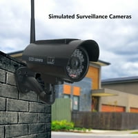 VNTUB Prekrasan ostali alati za domaćinstvo Lažni sigurnosni fotoaparat Vanjski, simulirani nadzorni fotoaparati sa treperi crvenim LED, lažnim kupolima za kućne poslove