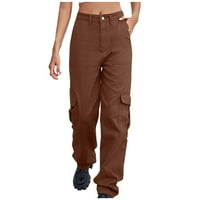 Tking modne ženske hlače Ležerne rublje Traym-džepni teški radni kombinezoni dugačke hlače za žene