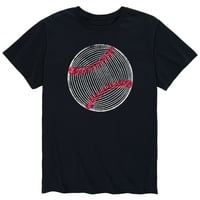 Instant poruka - bejzbol liniju umjetnost, distr. - grafička majica za muške kratke rukave
