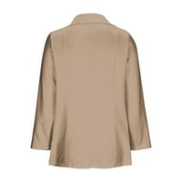 Blazers za žensko čišćenje Poslovno casual odijelo Ženski povremeni lagani blejler Otvorena prednja