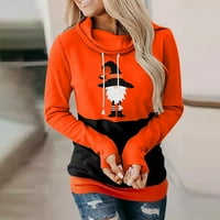 Ženska modna casual Halloween tiskana s dugim rukavima bluza na čelu pulover pulover vrhova dukseraHirt ​​hot8sl4868993