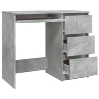 Amonsee Desk betonski sivi 35.4 X17.7 X29,9 Dizajnirano drvo