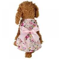 PET proljeće ljetna pamučna odjeća za djevojke za pse, mali srednji pas slatka suknja princeza
