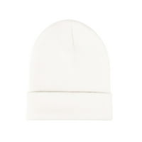 Slouchy Knit Beanie Hat za žene Muškarci Čvrsta zima toplo mekani Chunky Unise Cuffed Pleted Skull Beanies Cap