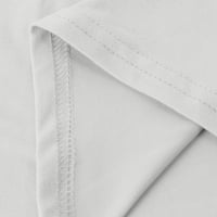 Honeeladyy ženske osnovne casual V izrezom pamučni manžetni dugi rukav radovi na dugim rukavima Bluze s majicama Ljetni casual labavi fit teniki za žene