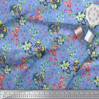 Bobice tkanine sa siimoi poliesterom, lišće i cvjetne cvjetne tkanine otisci sa dvorištem širom