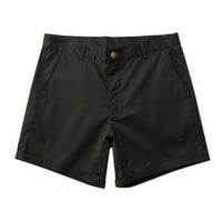 Muške ljetne hlače od solidne boje džepove crpke labavi brzi suhi casual sportski trčanje ravnih kratkih