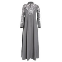Plus Veličina haljina uskršnja haljina Crewneck haljine sc dame srednja n etnička haljina muslimanska